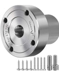 2 Inch Steel Wood Lathe Faceplate Fits 1 X 8 TPI Spindle With Screwchuck Four Mounting Holes 0.4 Inch Thick Heavy Duty