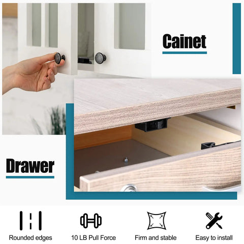 Bulk 20 Pack RV Drawer Latches And Catches With Mounting Screws, 10 Lbs Pull Force RV Cabinet Door Latches for easy installation