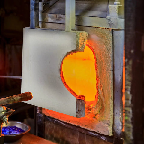 Installed view: white ceramic fiber kiln paper gasket, 11 x 12 in, 0.12 in thick for kiln insulation