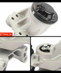 Heavy Duty Engine And Transmission Mount Kit With Torque Strut Drop Right In Killing That Drivetrain Shudder On 2013 To 2017 Ford Explorer 3.5L V6 Turbo Police Interceptor Automatic Only close-up view of transmission mount showing details and sturdy design.