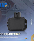 Top Tier Beefy Rear Automatic Control Blower Motor Resistor That Gives Your Ride Climate Control Straight Fire Compatible With Toyota Highlander Sequoia Sienna Ru735 4P1717 Replacement showing dimensions 83mm x 72mm for precise installation.
