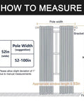 Measurement guide for Grey Velvet Curtains With Grommets Thermal Insulated Drapes For Living Room Privacy And Noise Reducing Light Filtering 2 Panels Each 52 By 96 Inches Soft And Luxe Window Treatments.