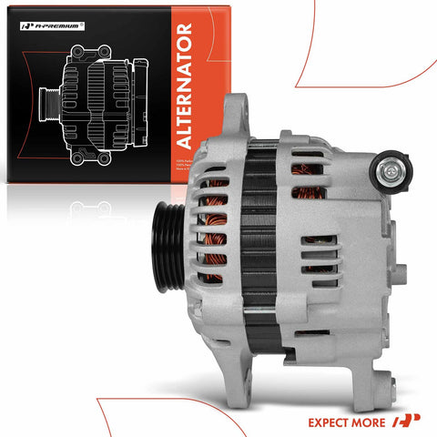 Alternator For Mazda RX 8 2004 2005 2006 2007 2008 12V 100A Clockwise Rotation With 5 Groove Pulley Replacement Part A003TG1291