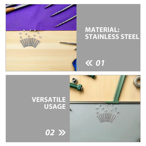 12 Pack Folding Fan Axle Rivet And Nut Repair Kit 25mm stainless steel fan repair hardware for loose shafts and wobble