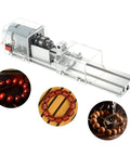 No Sweat Compact Miniature Lathe And Bead Polishing Machine With Powerful 100W Motor For Wood Carving Engraving Milling Home Diy Crafting Transparent Body Small Cnc Router Tool with jewelry beads and wooden materials