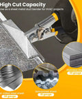 Using 6 Inch Hand Seamer With Straight Jaw For Sheet Metal Bending Seaming And Flattening Galvanized 18 Gauge Steel