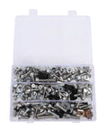 Dirt Bike Fairing Screws Kit With Bolts Nuts Washers And Spacers For Full Body Panels 246 Piece Hardware Set Includes M5 And M6 Screws Hex Wrenches Mounting Clamps And All Necessary Fasteners For Quick Easy Motorcycle Assembly, plastic organizer box with mixed bolts, nuts, washers