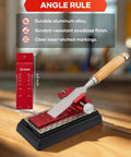 Heavy Duty Chisel Sharpening Jig And Wood Honing Guide With Adjustable Angles For Short Plane Blades on a stable base.