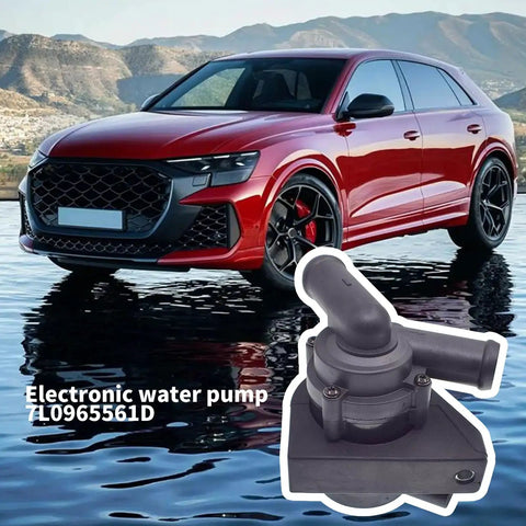 High Performance 7L0965561D Electric Coolant Water Pump For Sedans. Keeps Engine Cool In Extreme Heat Or Cold Up To 120 Degrees F. Essential Auto Repair Part For Reliable Summer And Winter Driving. Top Quality Direct Replacement.