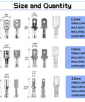 320 Piece Spade Wire Terminal Connectors Kit For 22 14 AWG Wires 2.8mm 4.8mm 6.3mm Male And Female Crimp Connectors