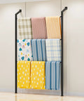 Beefy Wall Mounted Vinyl Storage Rack For Three Rollers Textile Samples And Transfer Paper Organizer For Wallpaper
