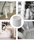 4 Pack 2 Inch SCH40 PVC Pipe Coupling Adapters Socket To Socket Heavy Duty Straight Pressure Fittings in plumbing setup