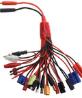 Do It All 19 In 1 Rc Car Truck LiPo Battery Charger Adapter with multiple connectors for Tamiya, RC planes, boats, and cars