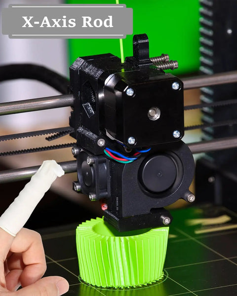 3D printer with X-axis rod using Smooth PTFE Silicone Lubricant For 3D Printers, Multipurpose Paste For Linear Rails And Lead Screws
