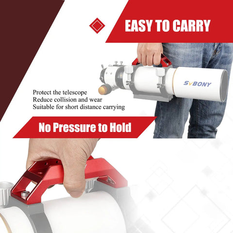 Person using 135mm Handle Bar Dovetail Base For Telescope Finderscope Mount Bracket Adjustable Handle Position For Safer No Fuss Finder Scope Install
