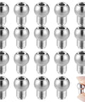 20 Piece Single Shank Ball Set Stainless Steel Swage Fittings For Cable And Wire Rope In Gym Setup One Eighth Inch 303 High Strength