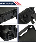 Straight Shot Heavy Duty Engine Compartment Fuse Box With Loaded Relay Cover Junction Block Wiring Harness No Sweat Bolt On For Chevy Suburban Tahoe Gmc Yukon Escalade 2015 2020 detailed view showing fuse box connectors and relay cover