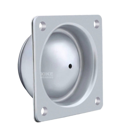 Six Pack 1-1/2 Inch Roller Ball Transfer Bearings With Swivel Caster Rollers, Beefed Up Hard Chrome Steel Balls, 360 Degree Rotation, heavy duty square plate housing