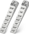 Two Pack 7 Stepped Pipe Spacer Wedge Gauge Three Quarter Inch By Four Inch For Pipe Spacing And Welding Stepped Flange Wedge With Lanyard Hole Your Go To Pipefitter Tools