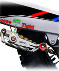 Motorcycle Chain Slack Adjuster Tool For Easy Quick And Precise Chain Slack Adjustment with tension indicators shown.