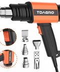 Beast 1600W Heat Gun With Dual Temperature Settings 572F And 1112F 5 Nozzles Cordless Fast Heating For Shrink Tubing