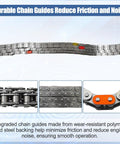 Close-up of chain guide from Drop In Timing Chain Kit With VVT Cam Phaser Sprockets And Guides For 4L V6 1GR FE Toyota vehicles