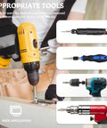 Top Notch 7 Piece Triple Square Spline Bit Set With 1/4 Inch Hex Shank And 12 Point Magnetic Torx Head for use with electric drills.