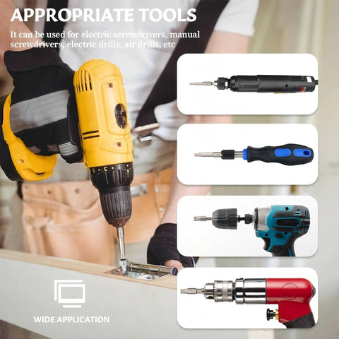 Top Notch 7 Piece Triple Square Spline Bit Set With 1/4 Inch Hex Shank And 12 Point Magnetic Torx Head for use with electric drills.