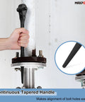 Dual Drive Ratchet Set Heavy Duty With Half Inch And Three Quarter Inch Spud Ratchet Sixteen Inch Length Scaffolding Wrench