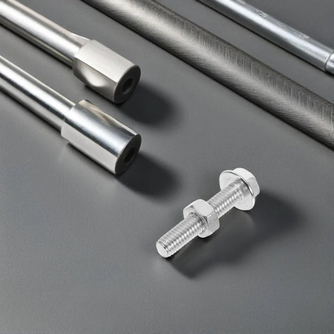 Beefy Heavy Duty Stainless Steel Hex Socket Cap Screws And Nut Set M6x30 Flat Head Bolts With Washers, Weather Resistant, 2 Piece