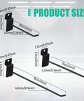 Bulk Slatwall Hooks Set 200 Pcs Metal Hanging Panel Display Hangers For Garage, Shop, And Retail Use Includes 4 Inch 6 Inch And 8 Inch Black Hooks Heavy Duty