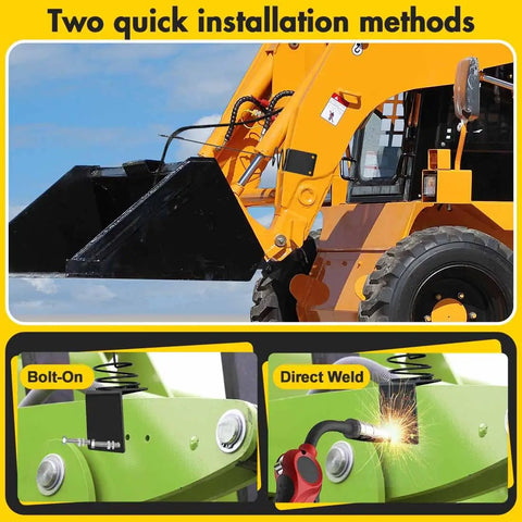 Two Pack Heavy Duty Hydraulic Hose Hanger Holder For Tractor Bolt On Hose Hanger Saver with two installation methods