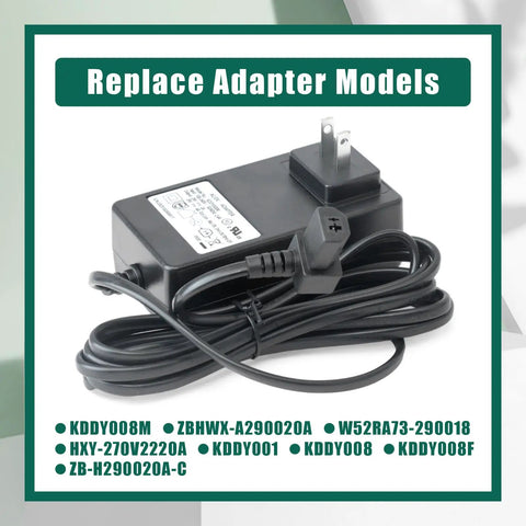Replacement 29V 2A Switching Power Supply Adapter For Your Recliner Sofa Lift Chairs 2 Pin Connector With 90 Degree Plug Compatible With KDDY008M KDDY001 KDDY008 KDDY008F ZBHWX-A290020A W52RA73-290018 HXY-270V2220A black adapter with 2-pin cord