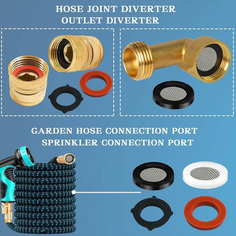 Go To 1000 Piece O Ring Kit With 18 Sizes And 18 Size Rubber Washers for plumbing faucets garden hoses gaskets connections
