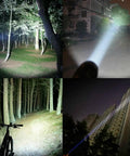 Beam of Rechargeable Tactical Flashlight LFX1000 Kit With USB Charger And Battery Included lighting various outdoor scenes