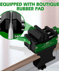 Professional Golf Club Regripping Kit With No Drill Vise Clamp And Quick Release Universal Fit 6 To 28 Millimeter Shafts rubber pad detail