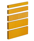 18 Gauge Narrow Crown Staples Assorted Sizes One Half To One And One Half Inch Galvanized 2000 Pack For Pneumatic Or Electric Staplers And Staple Guns Project Pack displayed