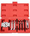9 Piece Bearing Separator Puller Set Portable Bearing Removal Tool Kit Metal Bearing Splitter Bearing Separator Kit in red case