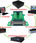 Two Piece DB15 Breakout Board With Both Male And Female DB15 Connectors For RS232 DSUB Serial Interface Module with devices
