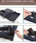 Electric Automatic Knock Box Cleaner Straight Up Setup For Baristas Featuring 58mm Portafilter Compatibility shown disassembled for easy cleaning.