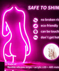 Neon Lights Sign For Wall Decor And Bedroom Vibe Lit LED Sign USB Powered Acrylic Backplate details with eco-friendly features.