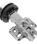 Durable Round Door Hinge For Wine Cabinet Steel And Plastic Construction With Smooth Quiet Performance Compact 11 By 5.4 By 1.5 Cm Size