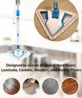 Replacement Steam Mop Pads for Bissell PowerEdge and PowerForce Lift Off Mops 4 Pack on various floor types