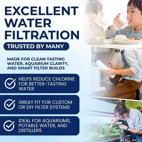 Five Pound Bulk Coconut Shell Activated Carbon For Water And Air Filters Refill Charcoal Pack benefits image