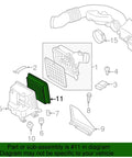 Subaru Engine Element Air Filter Genuine OEM 16546AA12A Pro Grade Filter installation diagram for 2005-2018 models