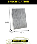 Chrysler Cabin Air Filter With Activated Carbon For Pacifica 2017 To 2025 Grand Caravan 2021 To 2025 Voyager 2020 To 2025 Replacement OE
