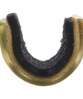 Close-up of brass component from 5-Pack Bowstring Nock Set For Recurve And Compound Bows, Keeps Nock On String For Tight Groups
