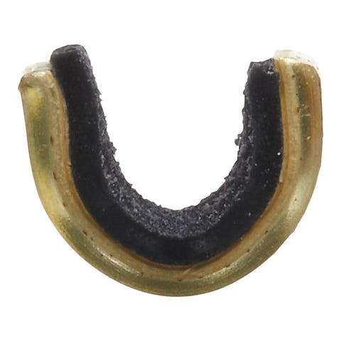 Close-up of brass component from 5-Pack Bowstring Nock Set For Recurve And Compound Bows, Keeps Nock On String For Tight Groups