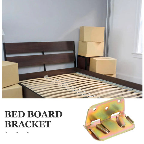 Premium Iron U Shaped Bed Rail Fasteners Six Piece Heavy Duty Frame Connectors Dead Nuts Stability slat hinge buckles on bed frame