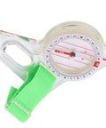Thumb Orienteering Compass With Luminous Glow For Easy One Hand Navigation, green strap and clear acrylic body